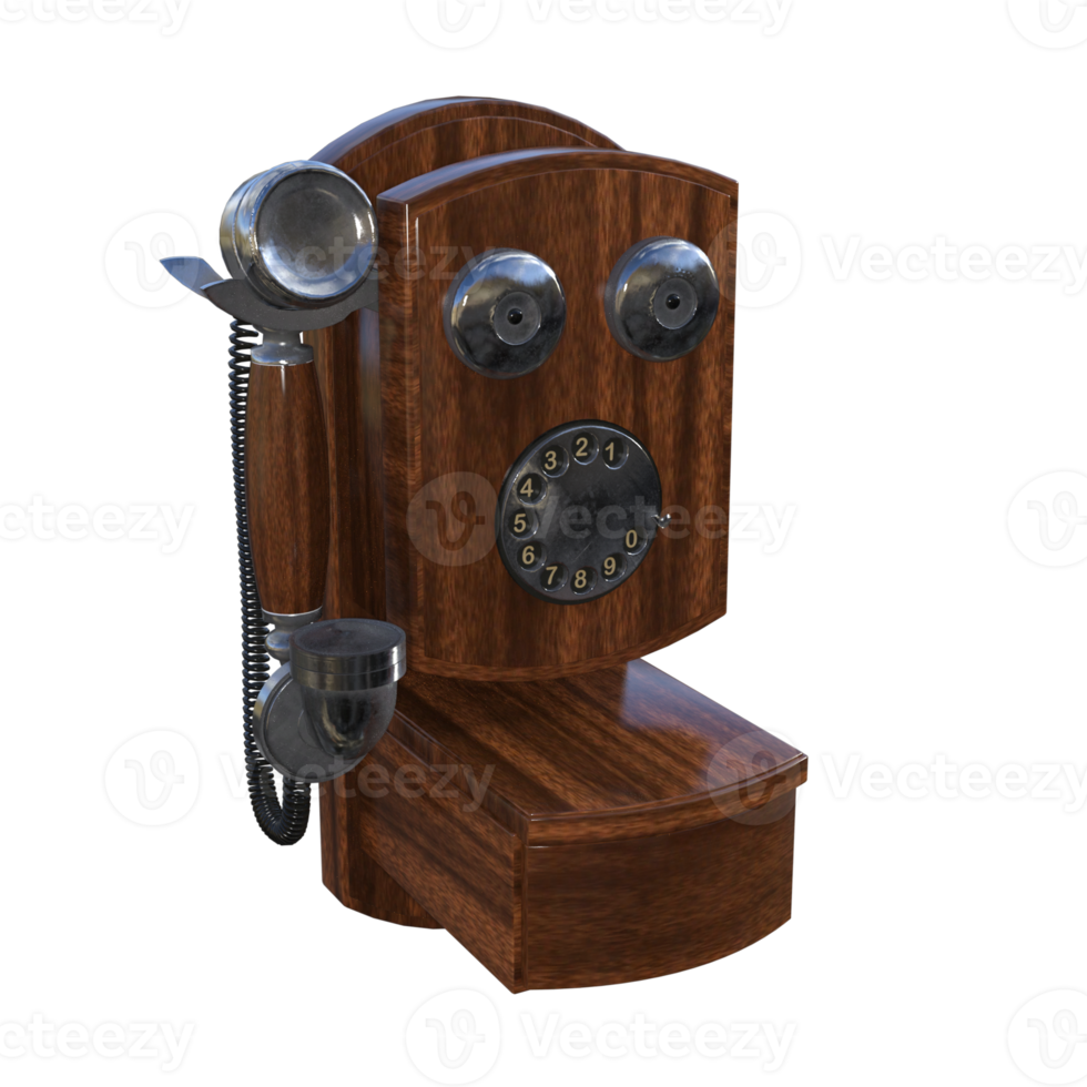 vintage stuff 3d rendering png