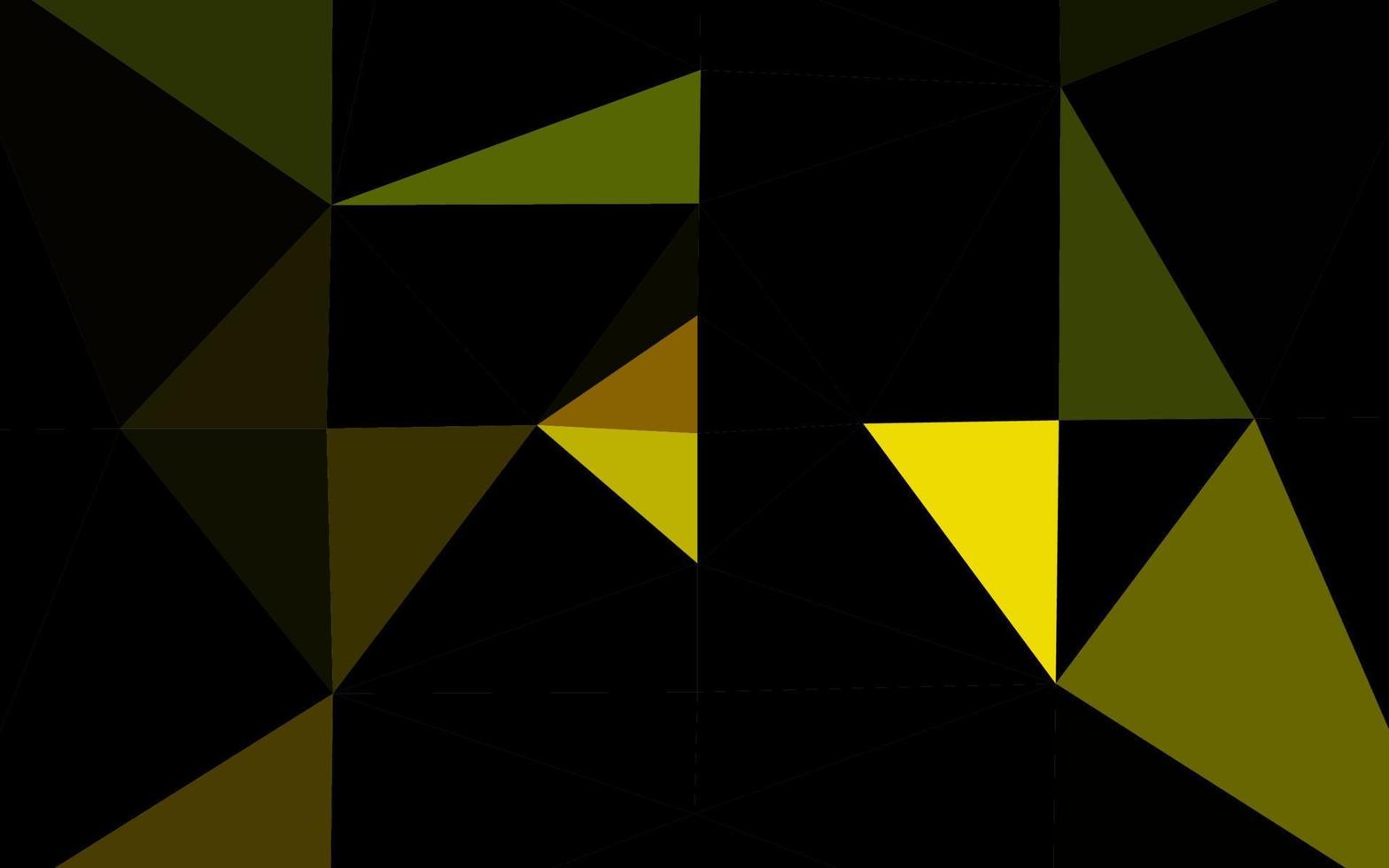 patrón poligonal de vector negro oscuro.