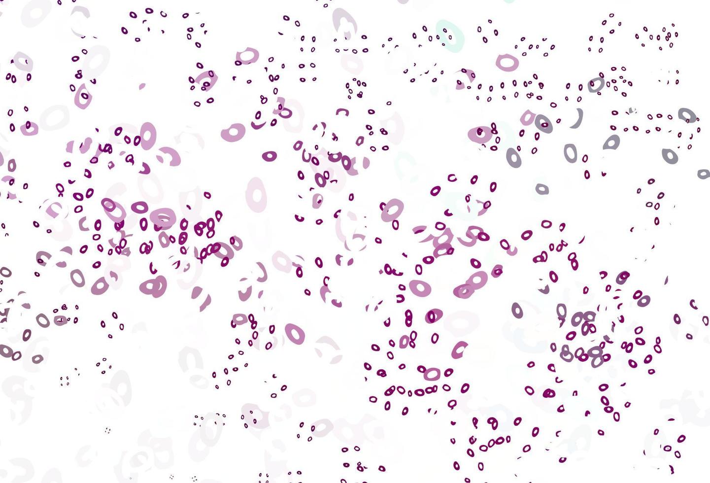 Light Purple vector background with bubbles.