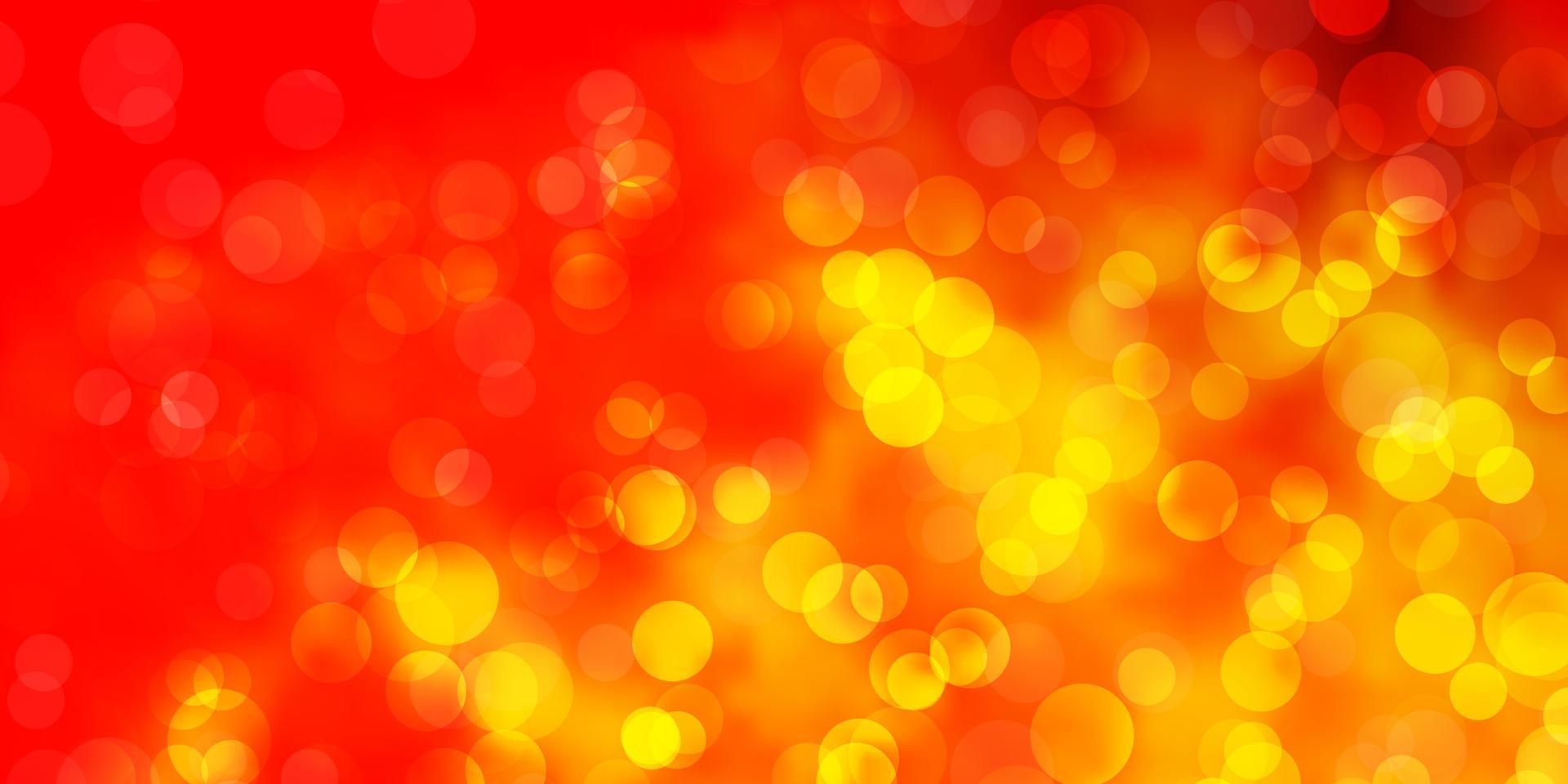 Light Orange vector template with circles.