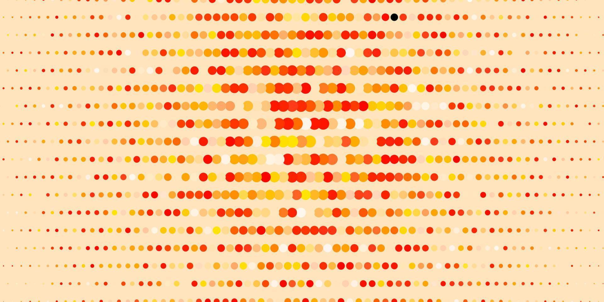 Dark Orange vector background with spots.