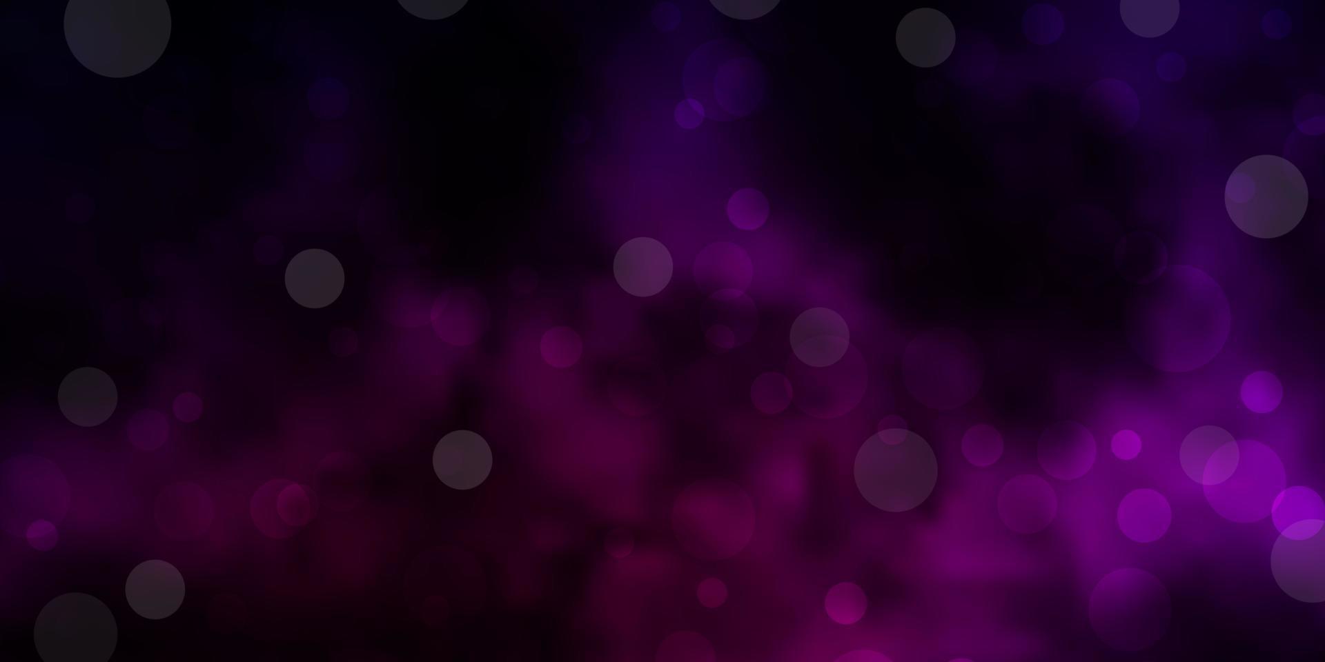 Dark Pink vector background with spots.