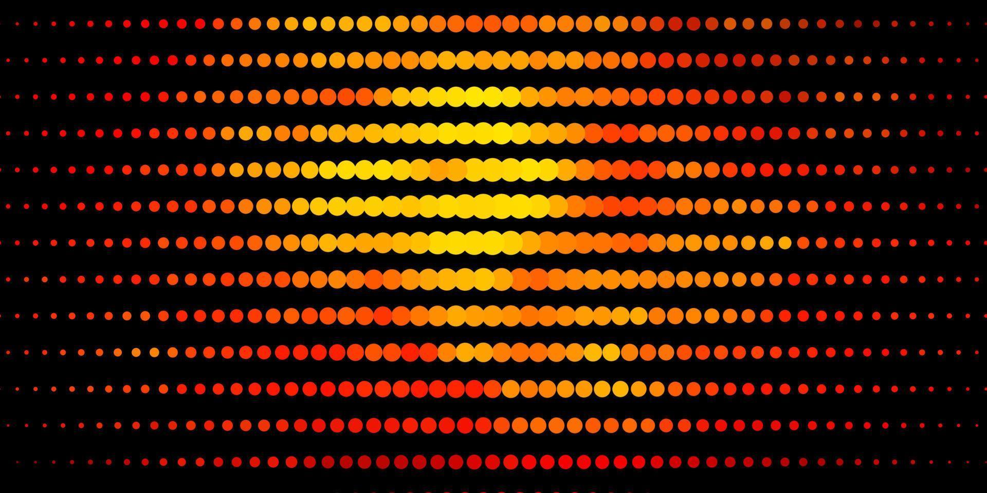 Dark Orange vector texture with disks.