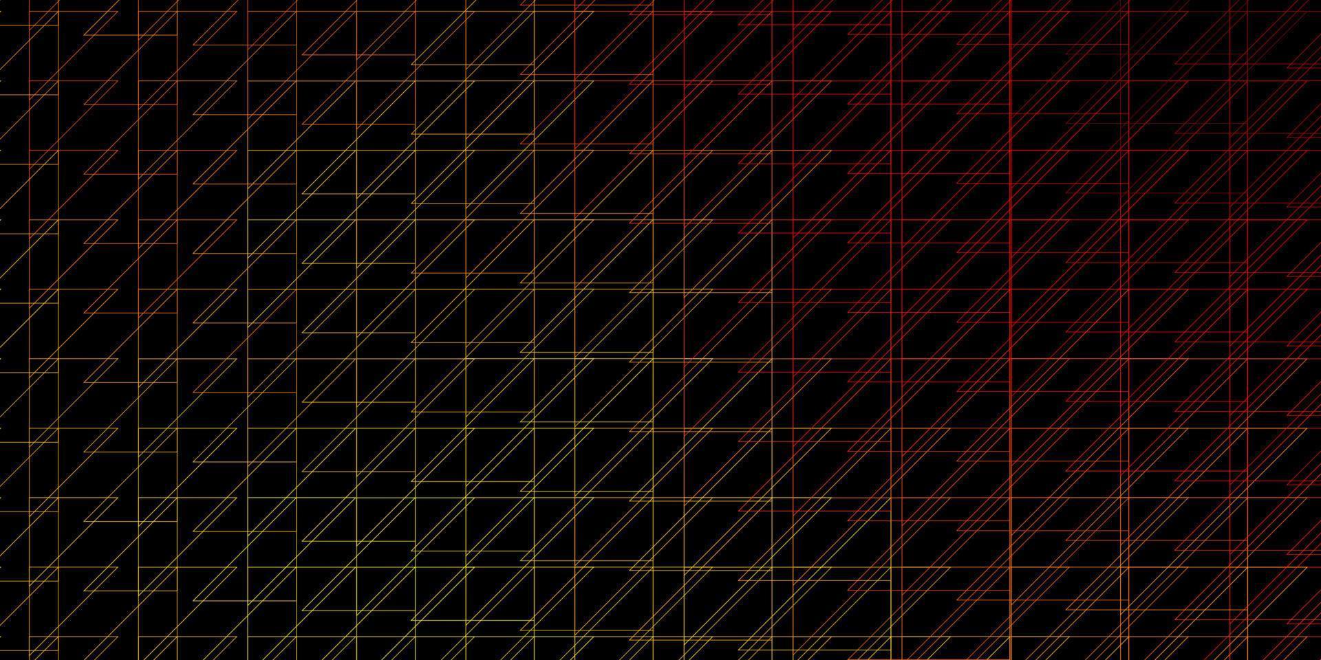 Dark Orange vector background with lines.