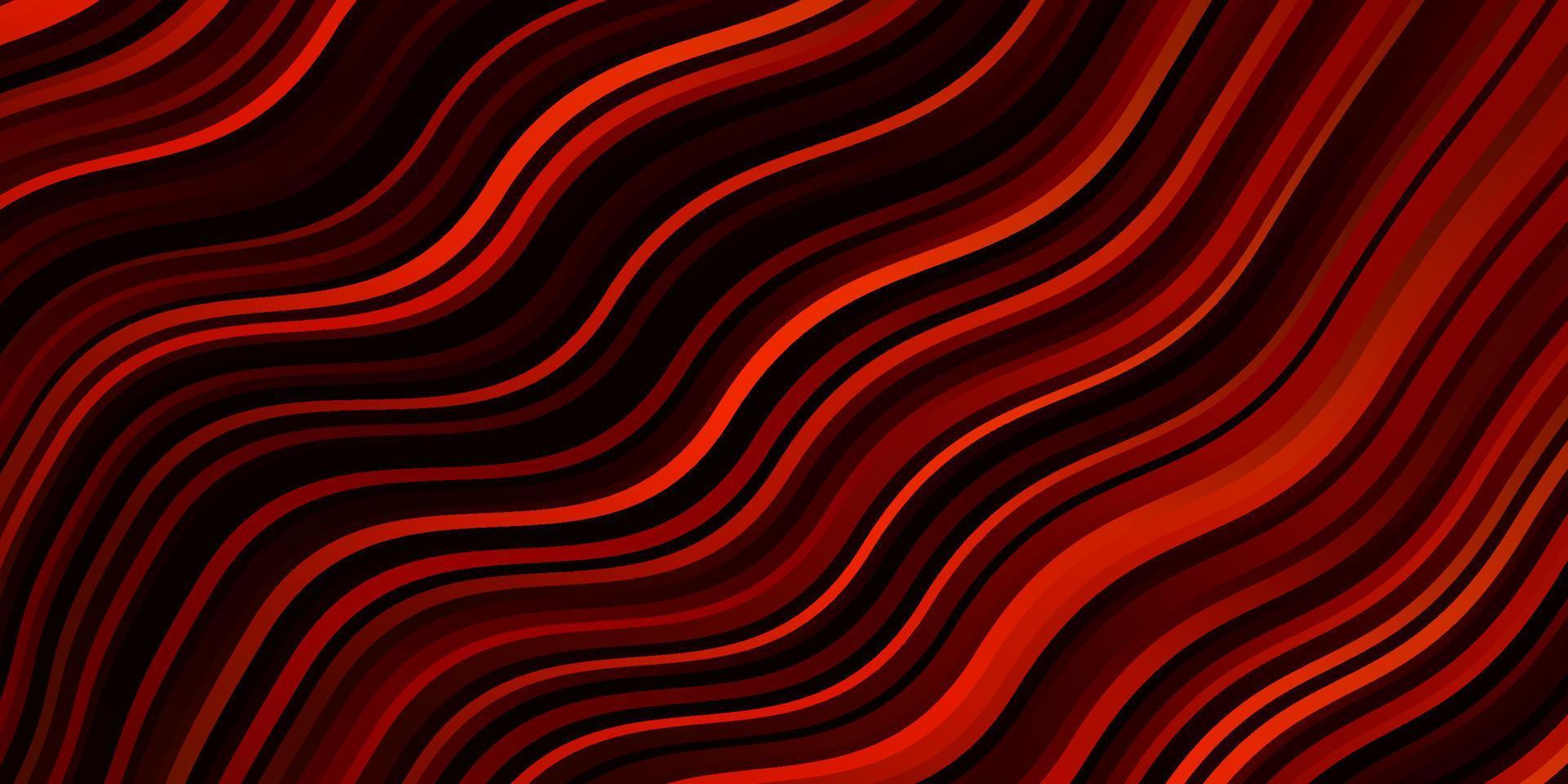 Dark Orange vector pattern with wry lines.