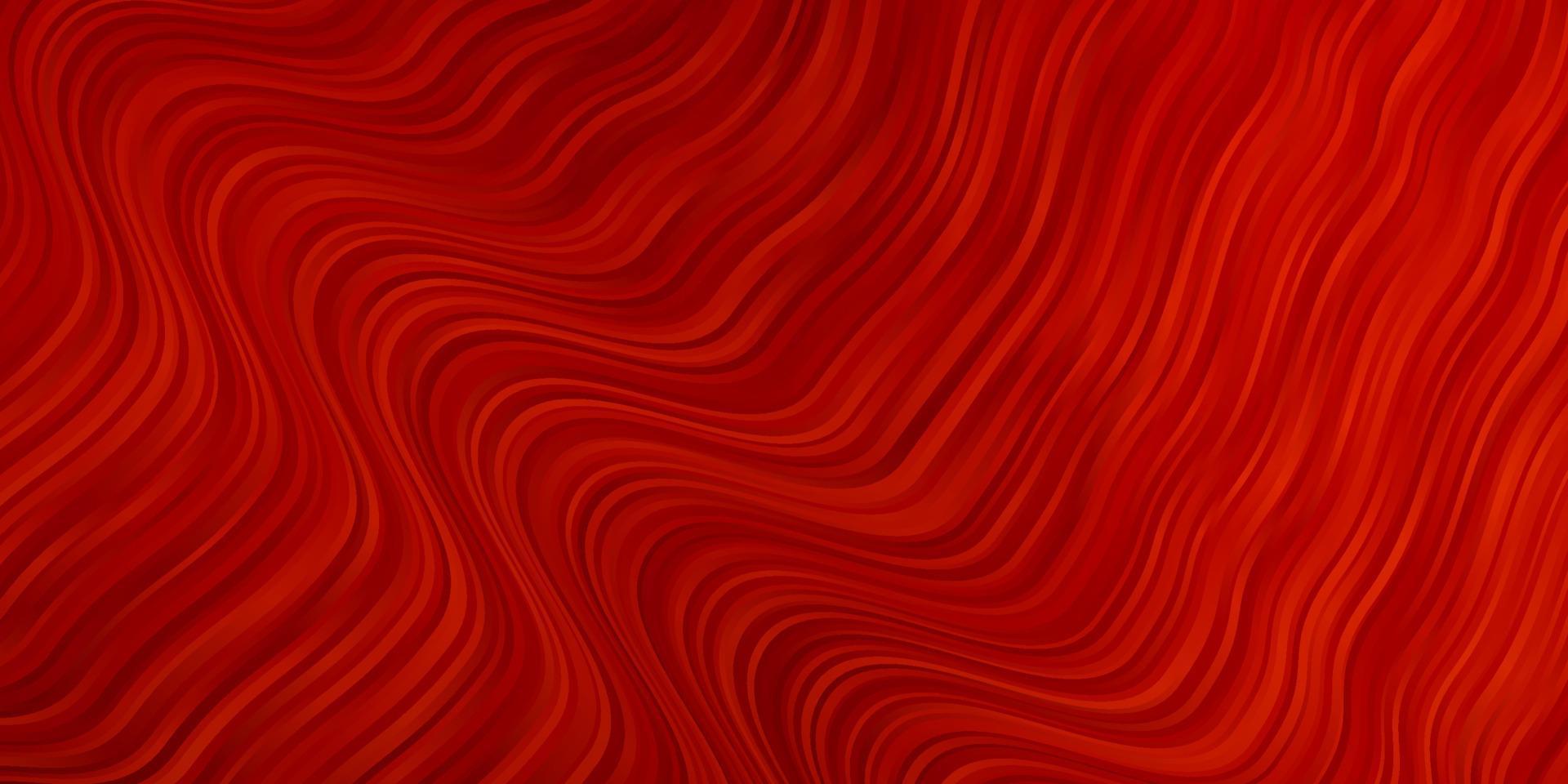 Light Orange vector template with curved lines.
