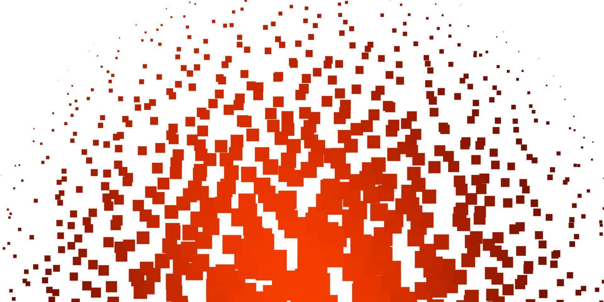 textura de vector naranja claro en estilo rectangular.