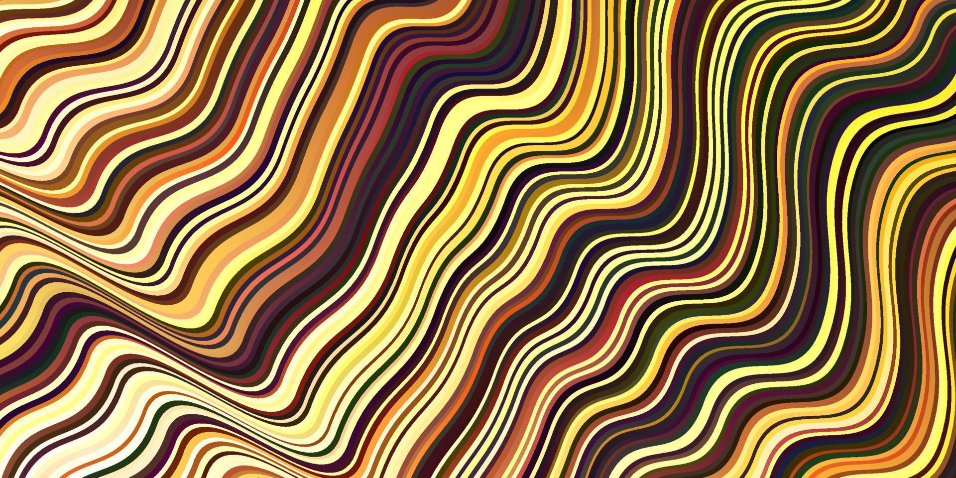 Dark Orange vector pattern with lines.