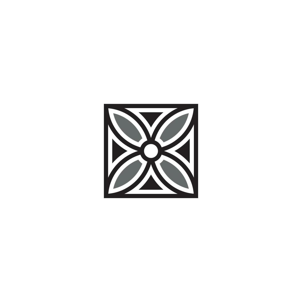 Flower logo or icon design vector