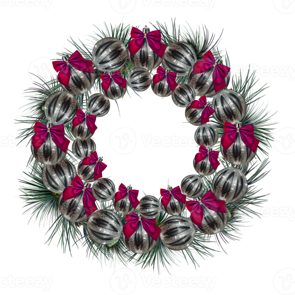 wreath garland on the front door illustration png