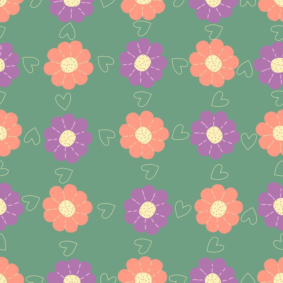 Abstract floral seamless pattern background. Perfect for textiles, apparel, wallpaper etc. vector