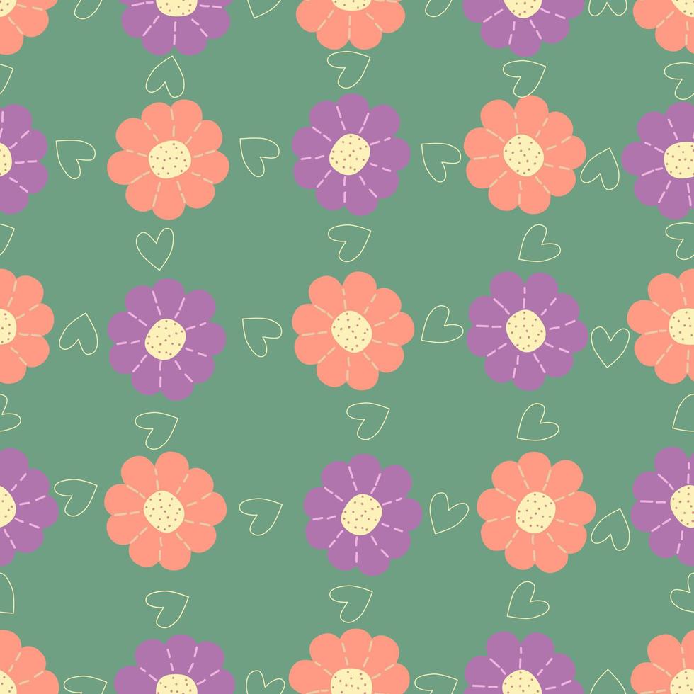 fondo floral abstracto de patrones sin fisuras. perfecto para textiles, prendas de vestir, papel pintado, etc. vector