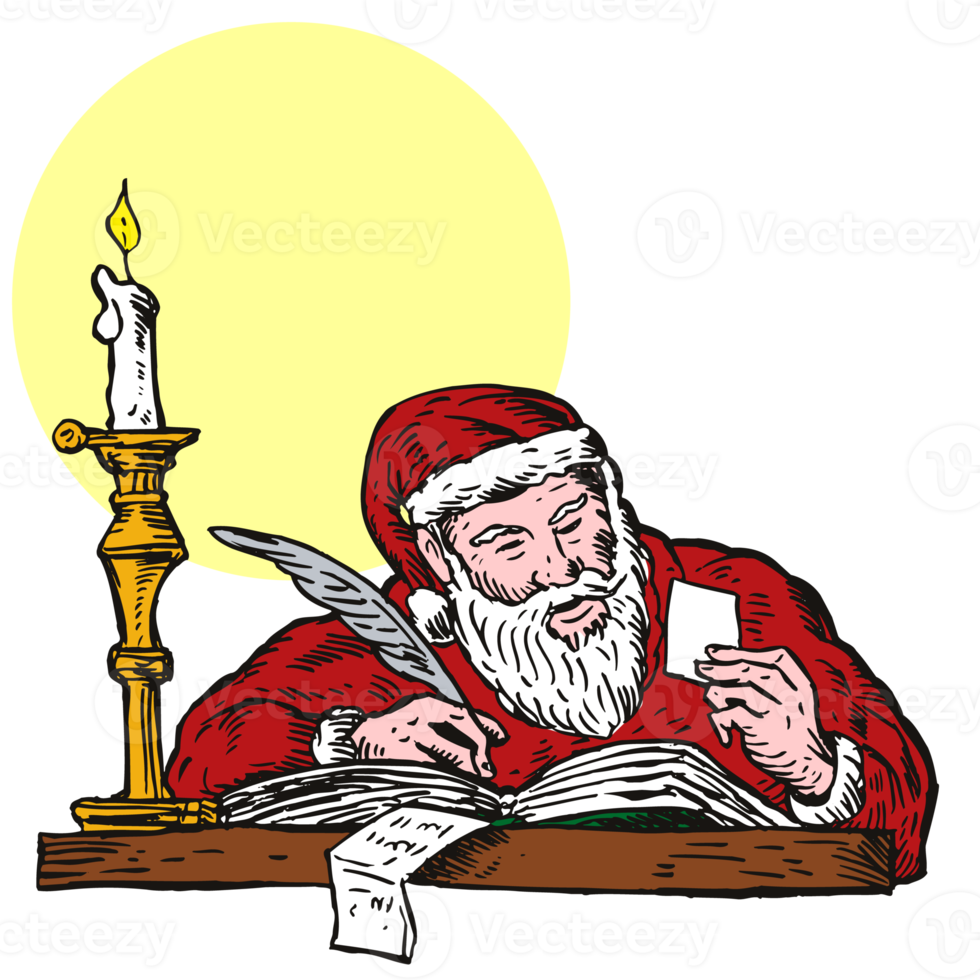 Santa Claus Writing png