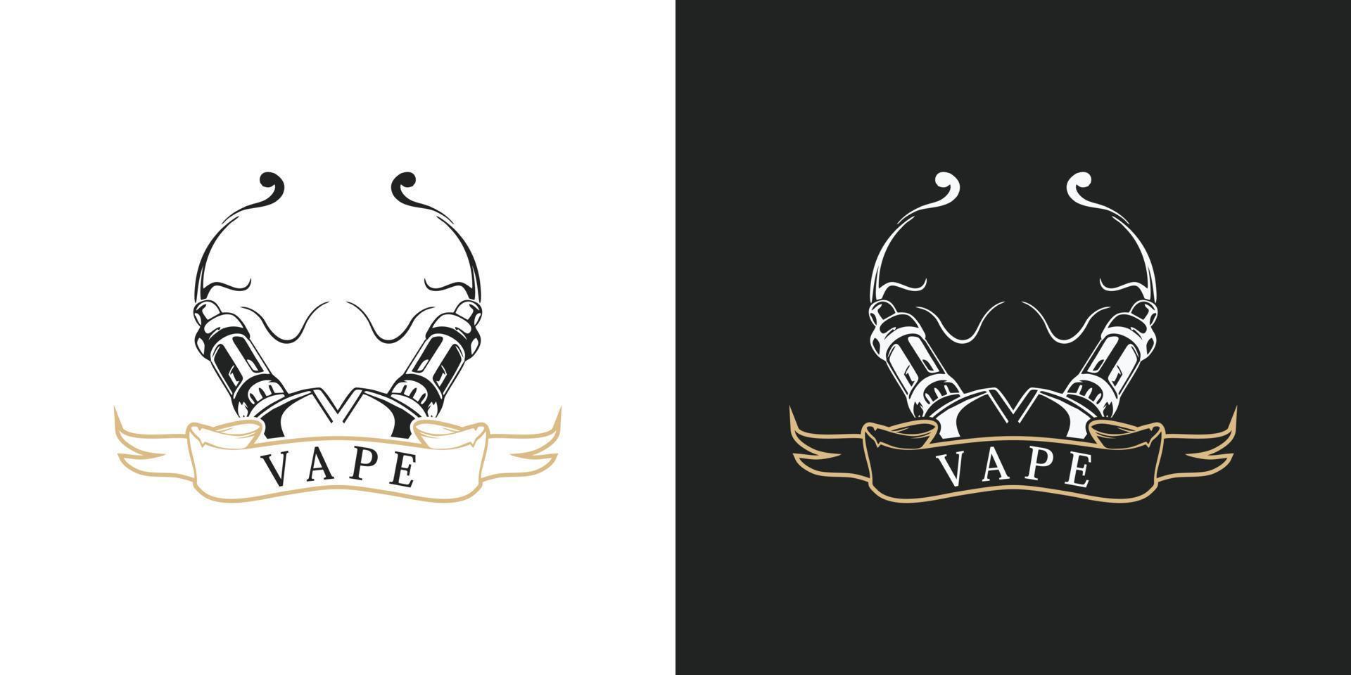 vape logo design modern concept vector