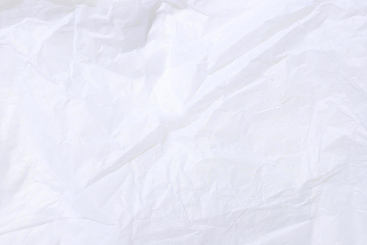 White paper crumpled background photo