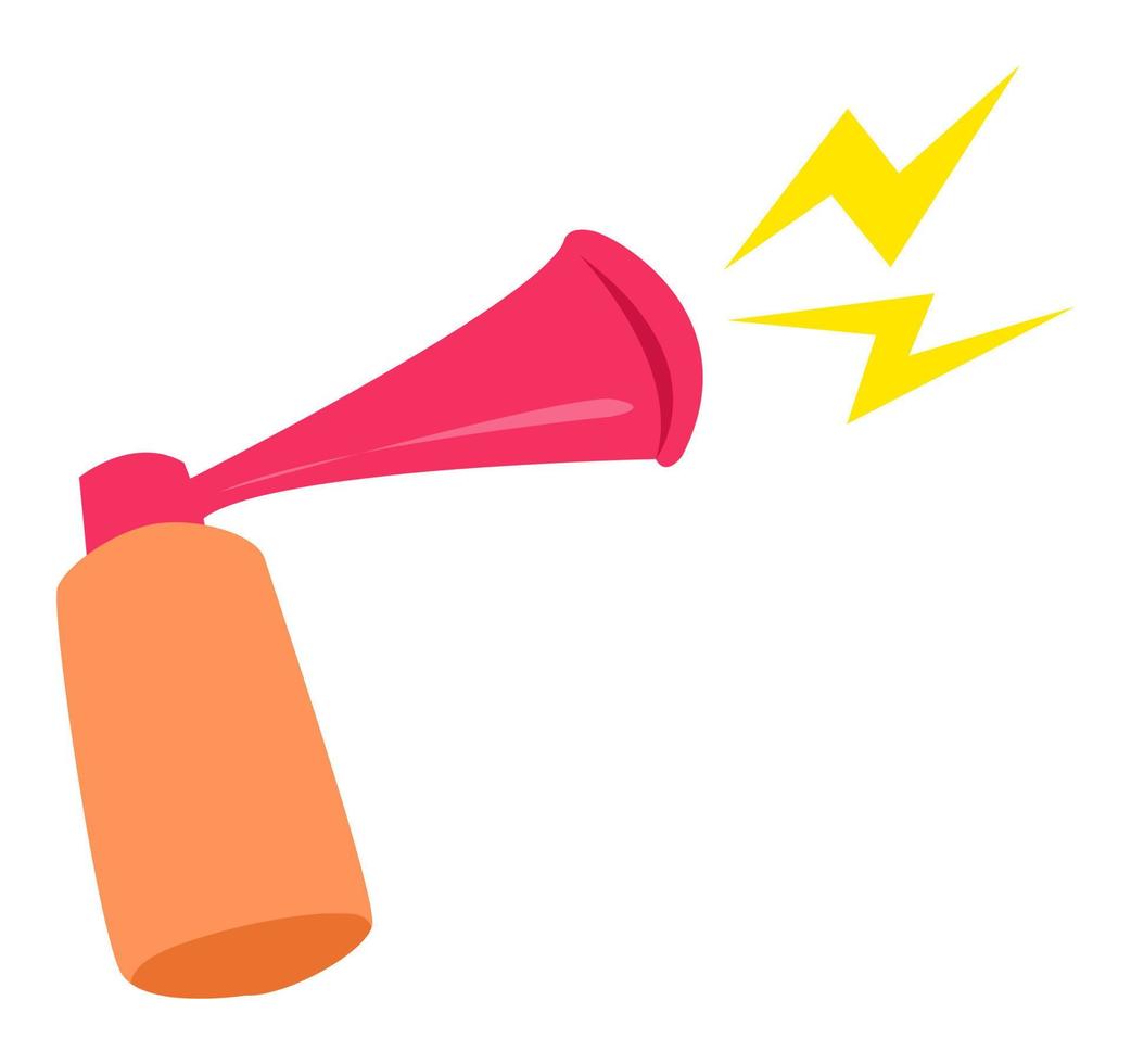 air horn icon. suitable for celebration themes, new year, birthday, sport, greeting cards, templates, etc. flat vector style.