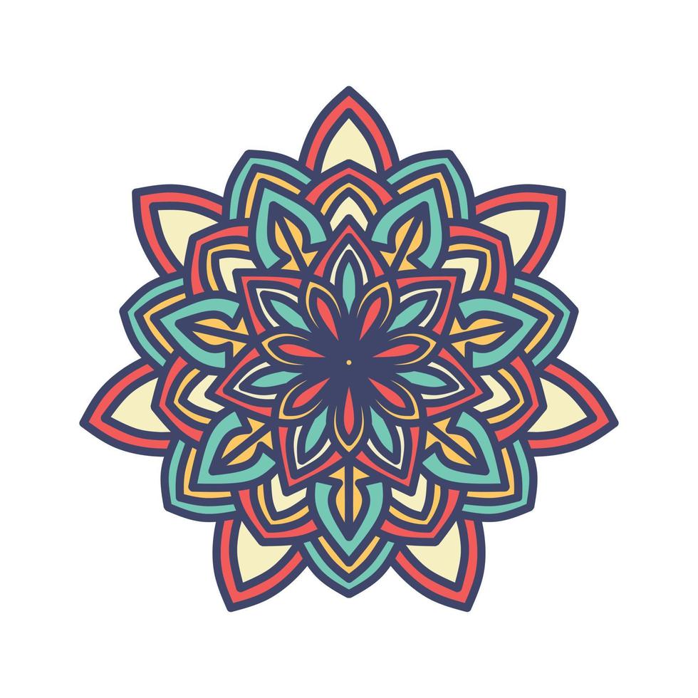 mandala Asian religious ornament vector illustration