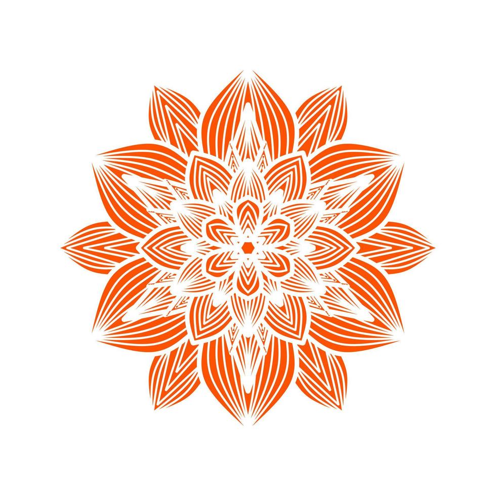 pattern flower mandala vector illustration. Ornamental luxury mandala pattern