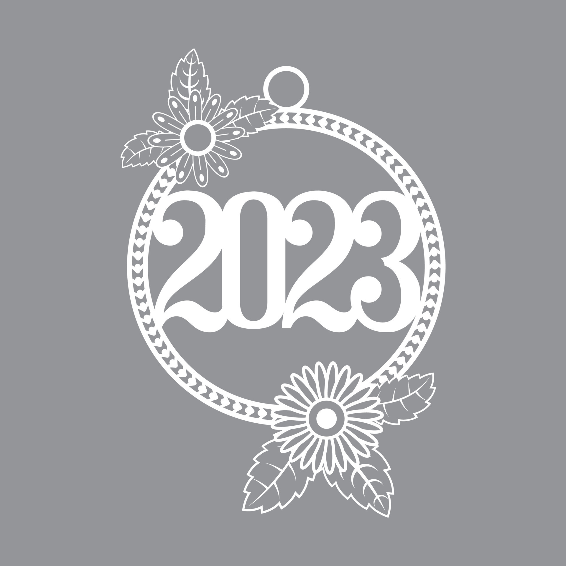 2023 christmas Round rope frame laser cut, rounded border and ...