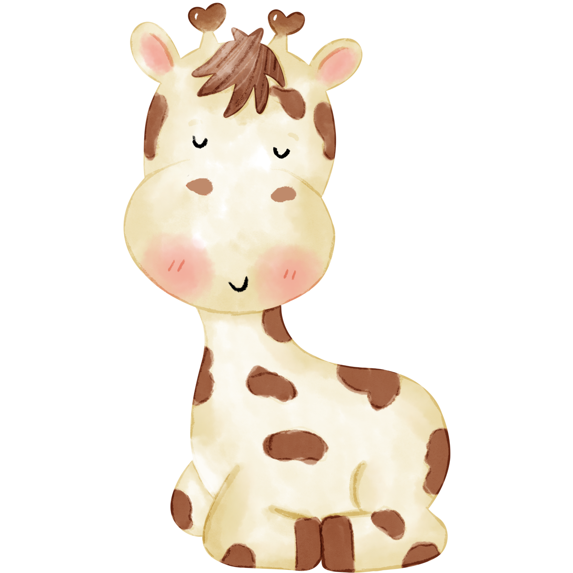ilustração de aquarela de girafa fofa 14402665 PNG