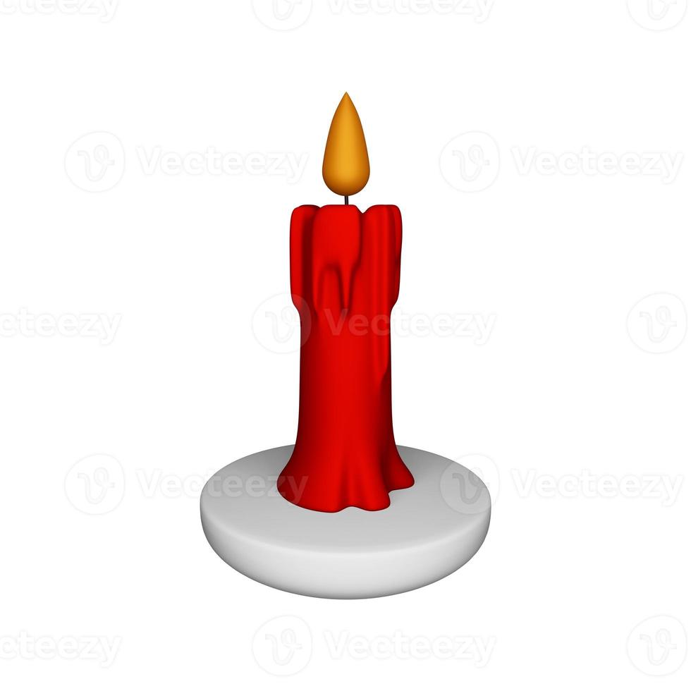 3D Render Candle photo