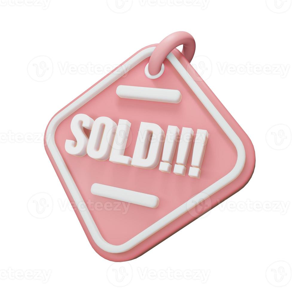 3D Render Sold photo