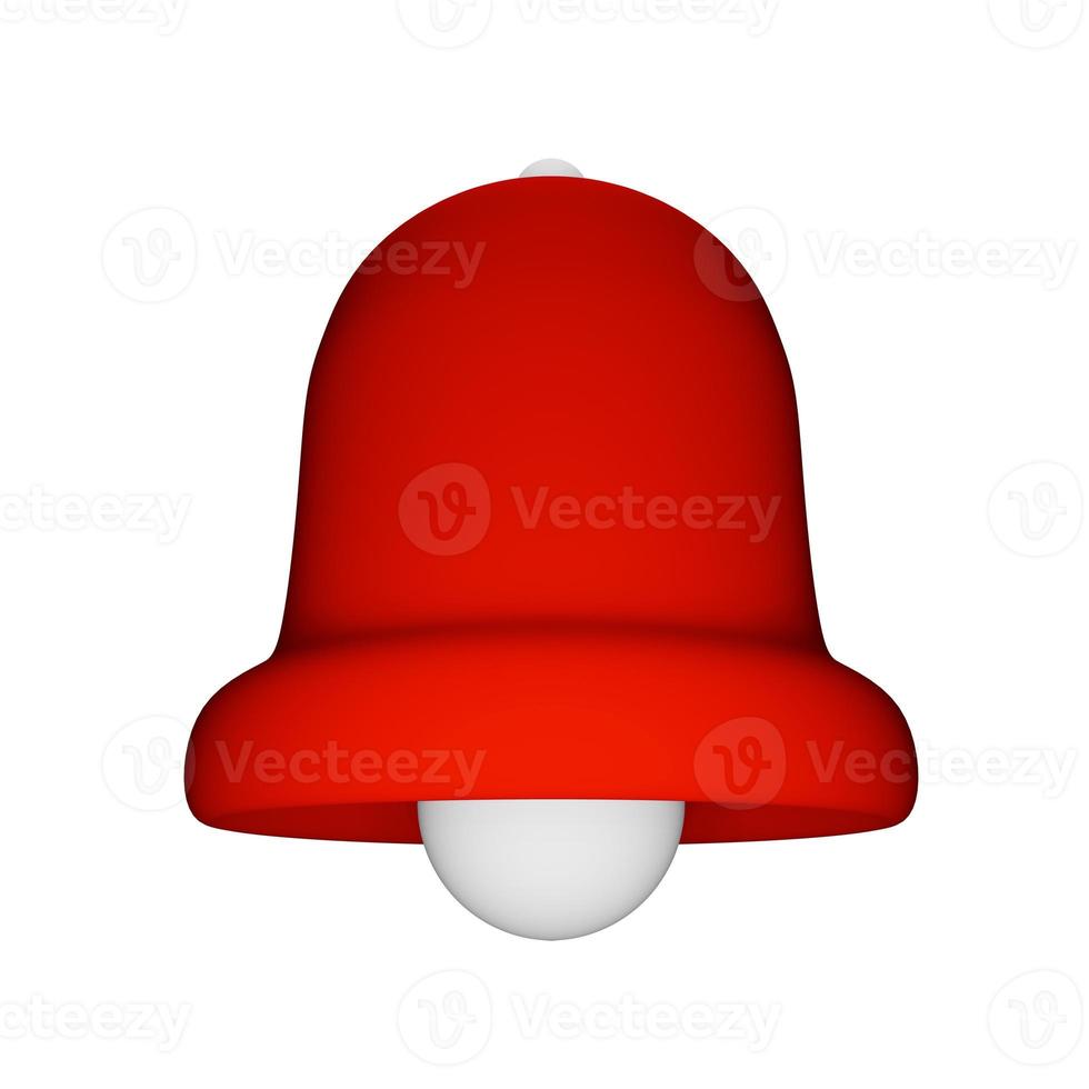 3D Render Red Bell photo