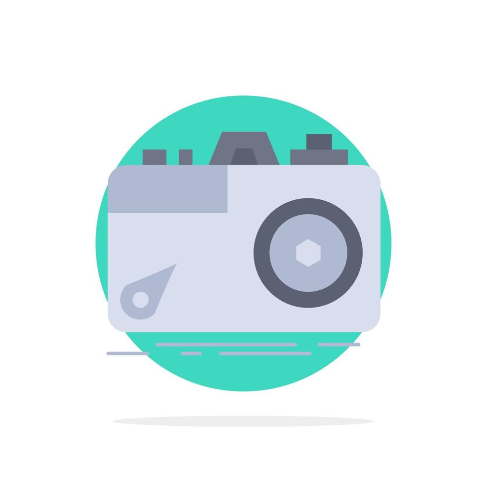 Camera photography capture photo aperture Flat Color Icon Vector