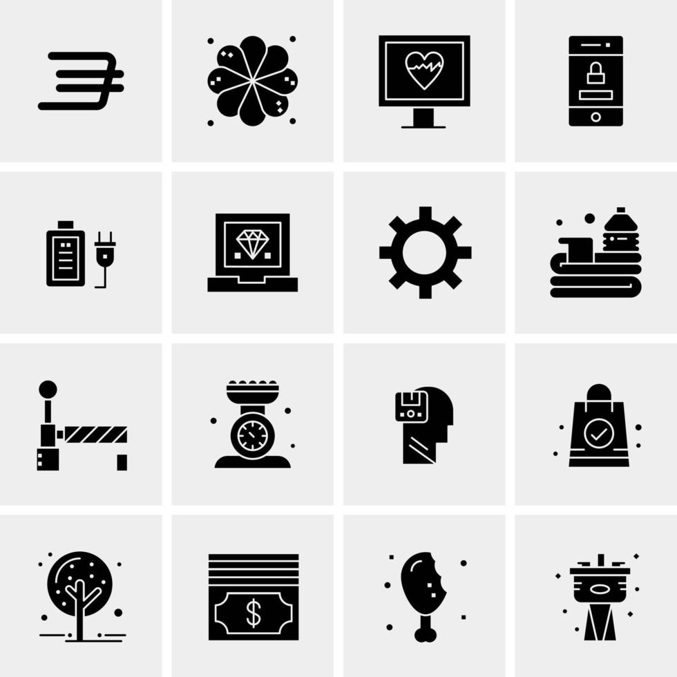 16 Universal Business Icons Vector Creative Icon Illustration to use in web and Mobile Related project