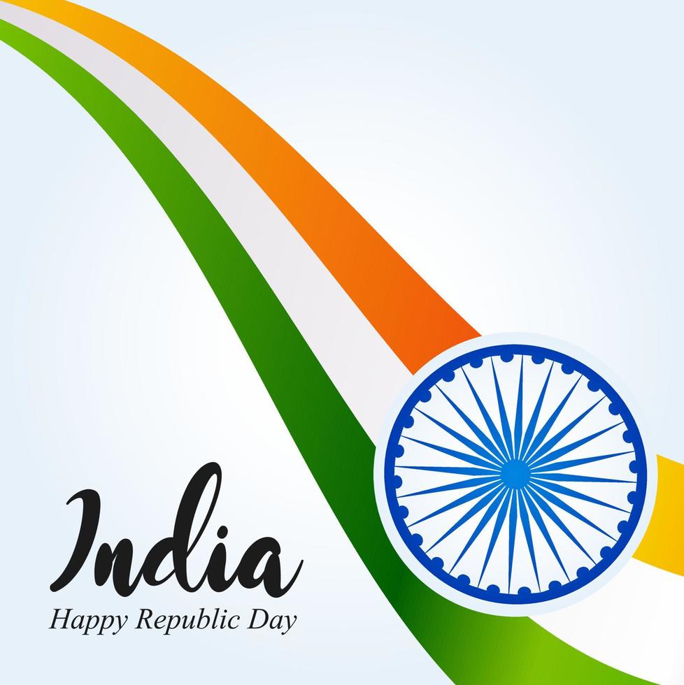 día de la república india 26 de enero fondo indio vector