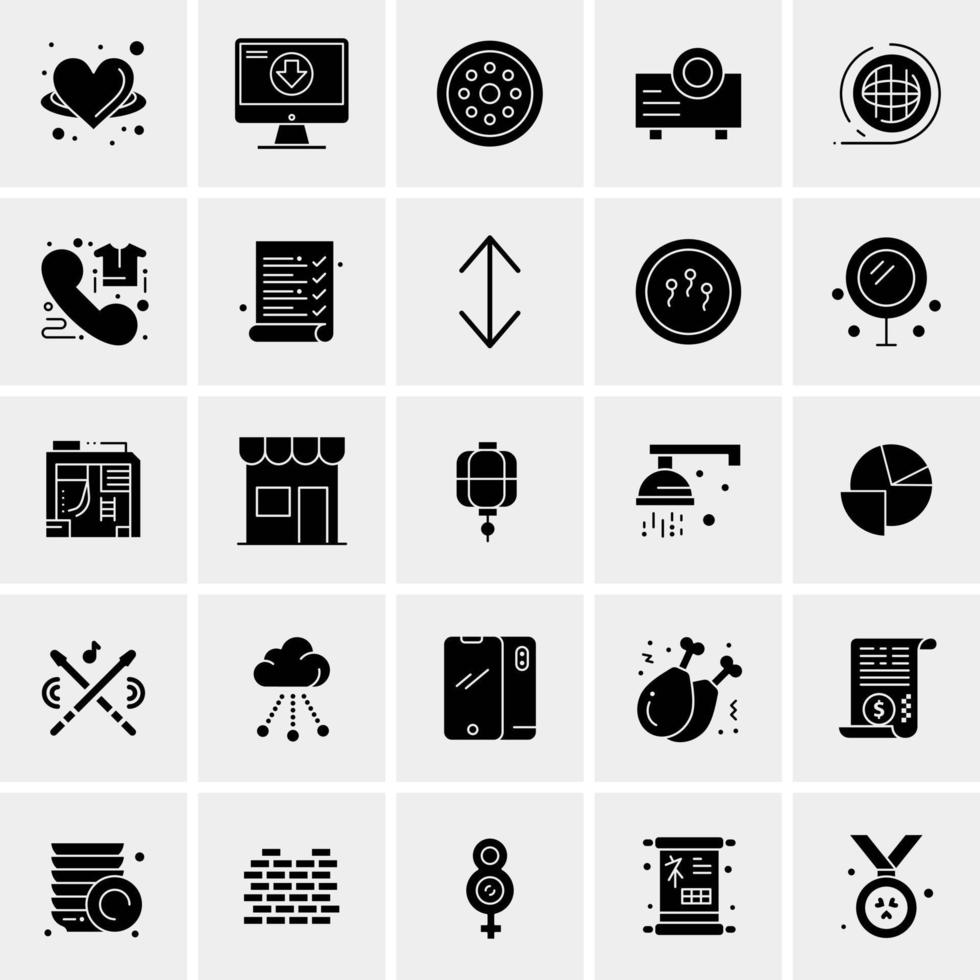 25 Universal Business Icons Vector Creative Icon Illustration to use in web and Mobile Related project