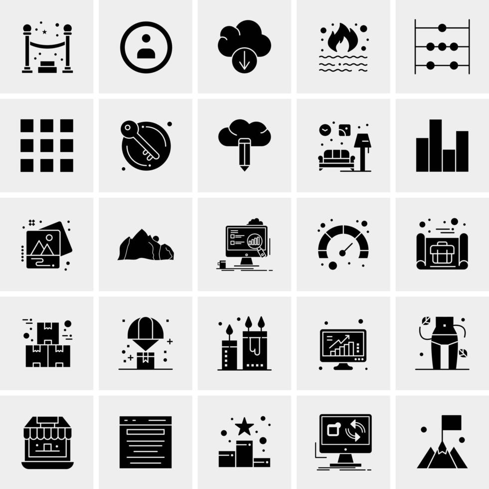 25 Universal Business Icons Vector Creative Icon Illustration to use in web and Mobile Related project