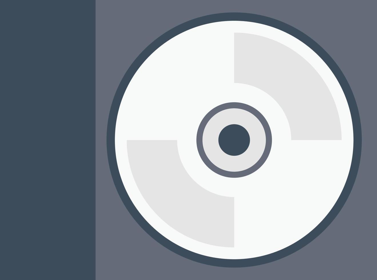 ilustración de vector de portada de cd en un fondo. símbolos de calidad premium. iconos vectoriales para concepto y diseño gráfico.