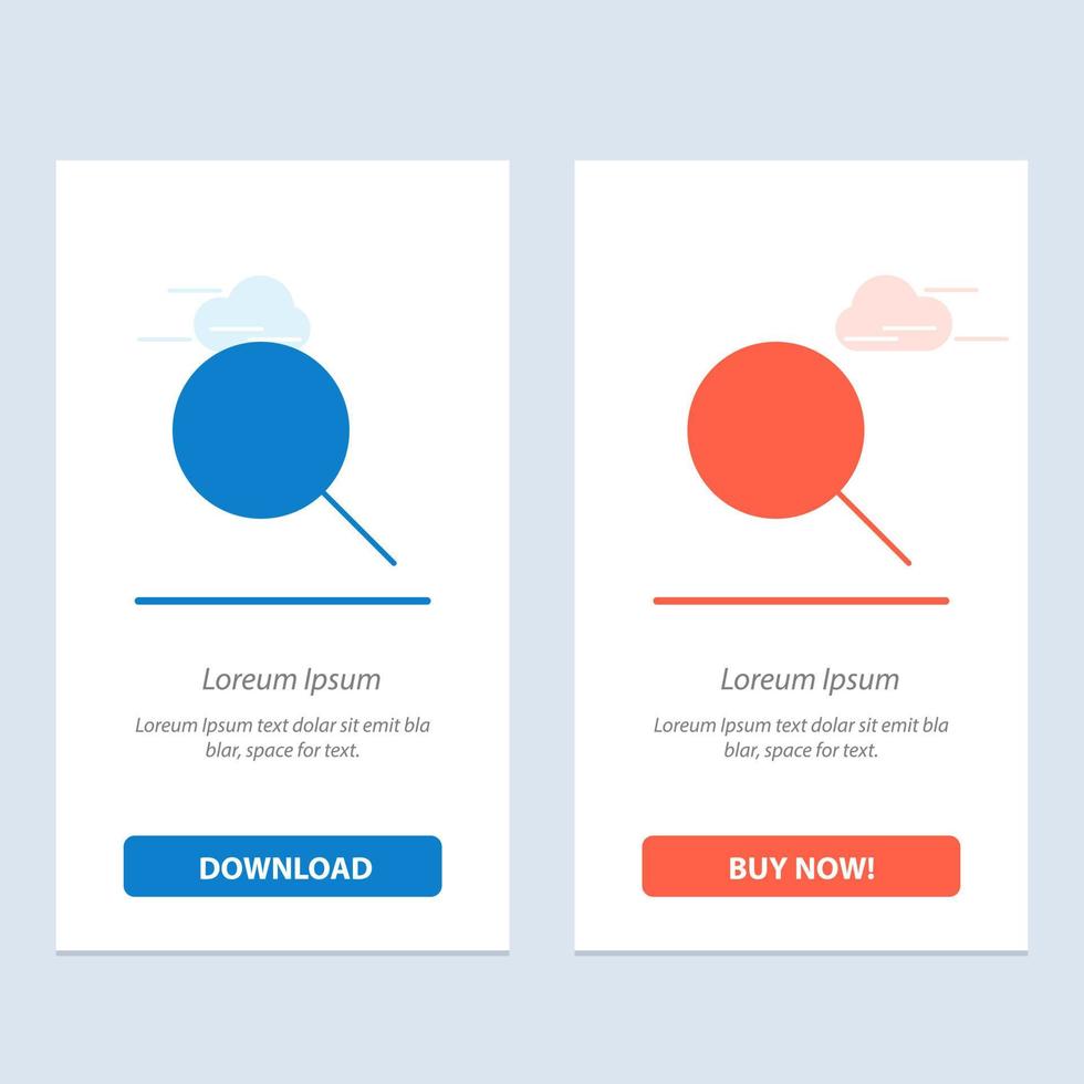 Instagram Search Sets  Blue and Red Download and Buy Now web Widget Card Template vector