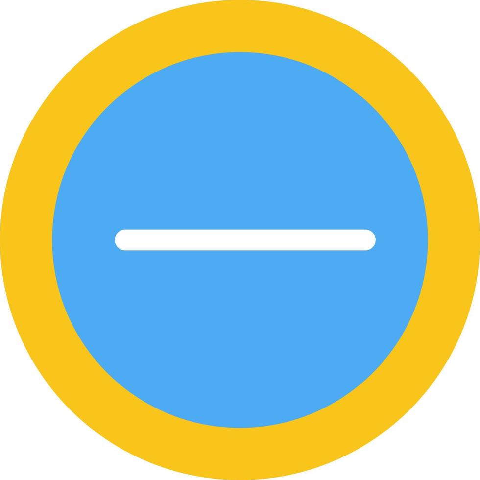 Interface Minus User  Flat Color Icon Vector icon banner Template