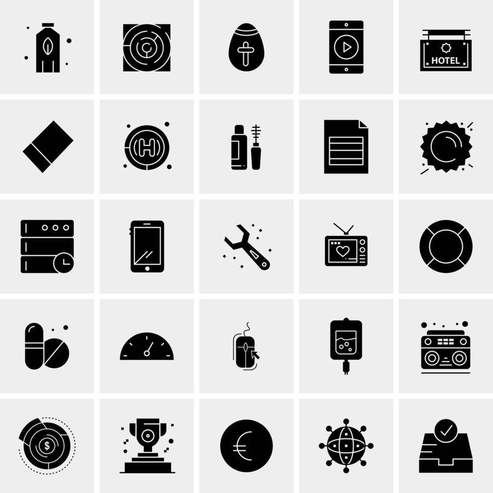 25 Universal Business Icons Vector Creative Icon Illustration to use in web and Mobile Related project