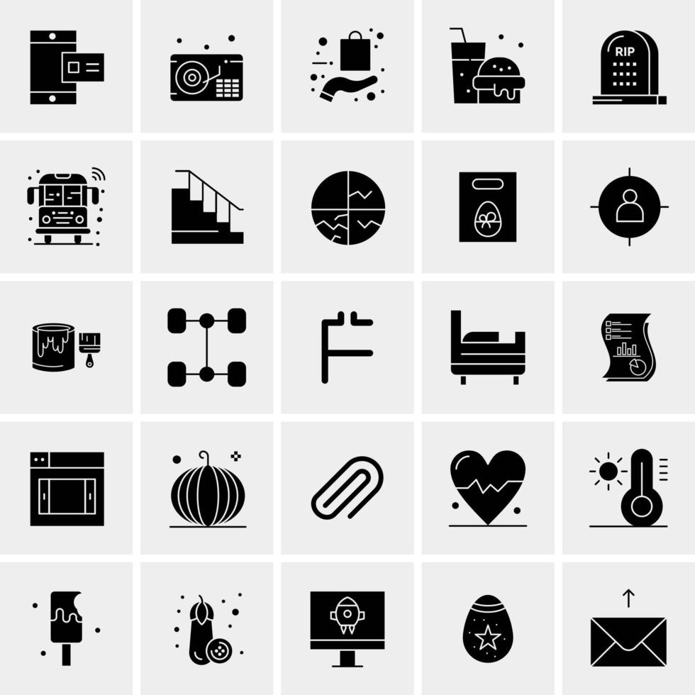 25 Universal Business Icons Vector Creative Icon Illustration to use in web and Mobile Related project