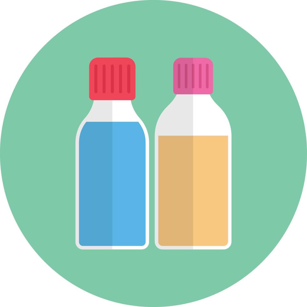 ilustración de vector de botella de jugo en un fondo. símbolos de calidad premium. iconos vectoriales para concepto y diseño gráfico.