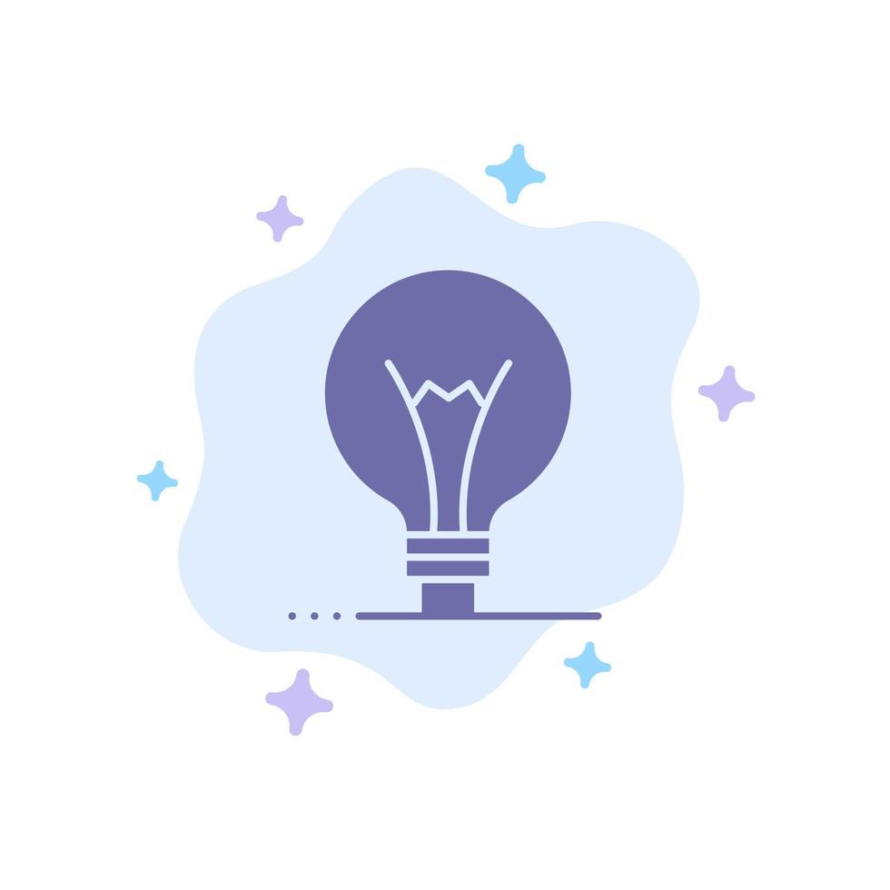 Idea Innovation Invention Light bulb Blue Icon on Abstract Cloud Background vector