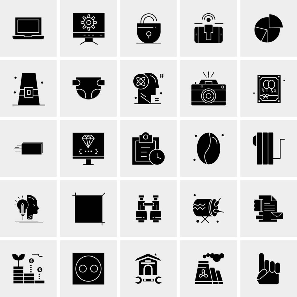 25 Universal Business Icons Vector Creative Icon Illustration to use in web and Mobile Related project