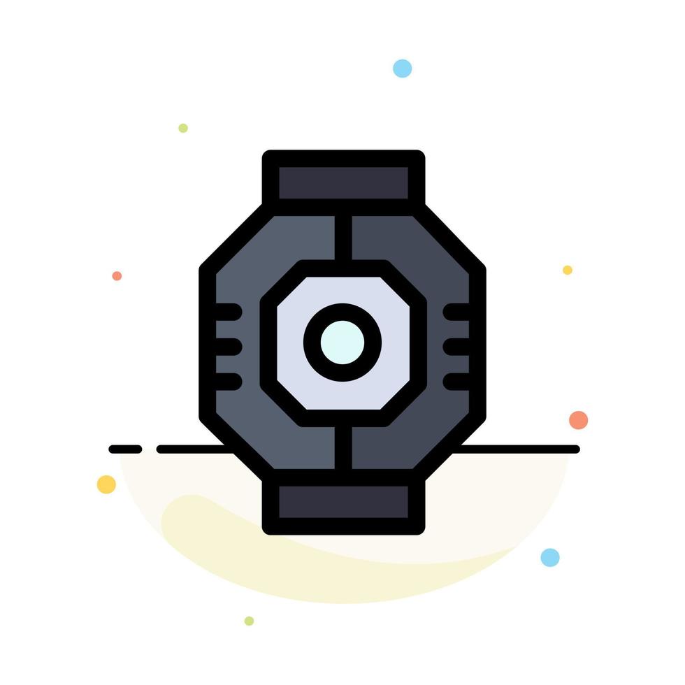 Airlock Capsule Component Module Pod Abstract Flat Color Icon Template vector