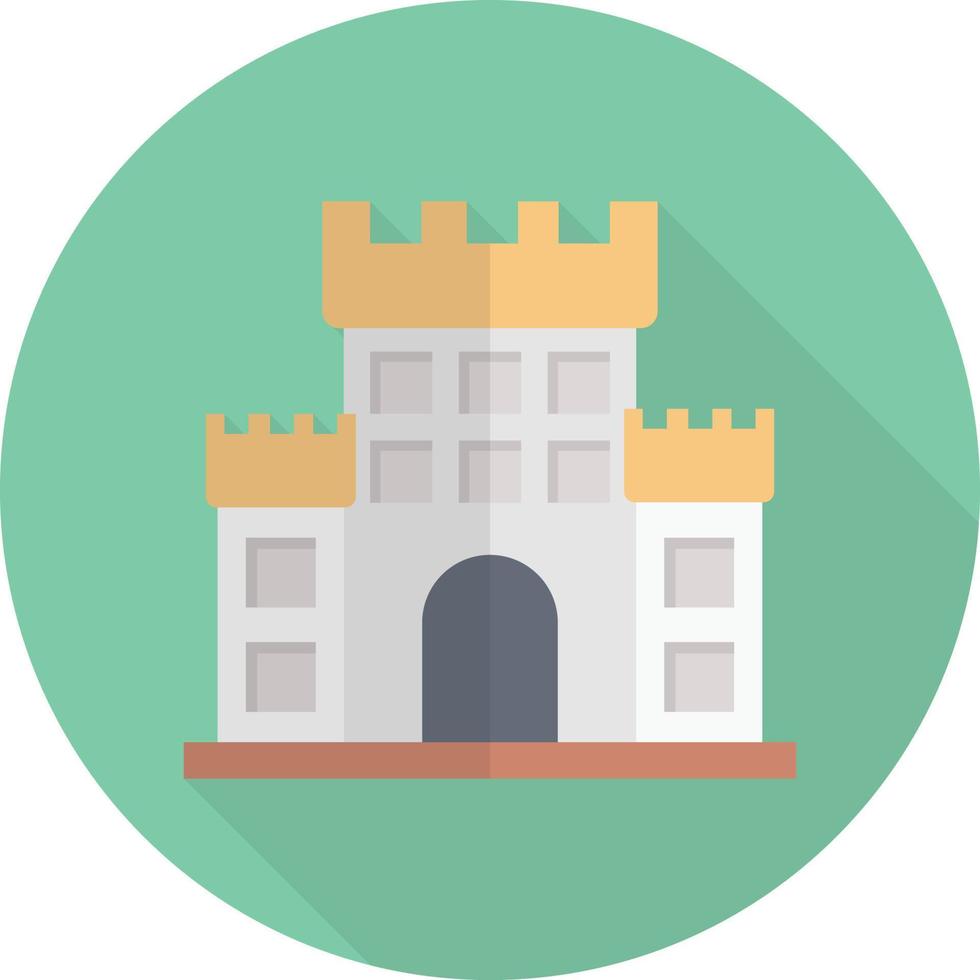 ilustración de vector de castillo en un fondo. símbolos de calidad premium. iconos vectoriales para concepto y diseño gráfico.