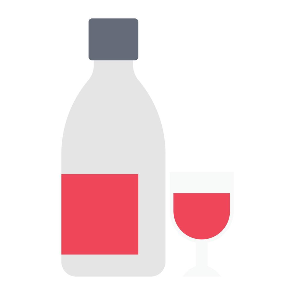 ilustración de vector de vino en un fondo. símbolos de calidad premium. iconos vectoriales para concepto y diseño gráfico.