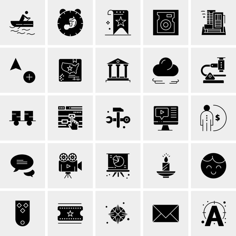 25 Universal Business Icons Vector Creative Icon Illustration to use in web and Mobile Related project