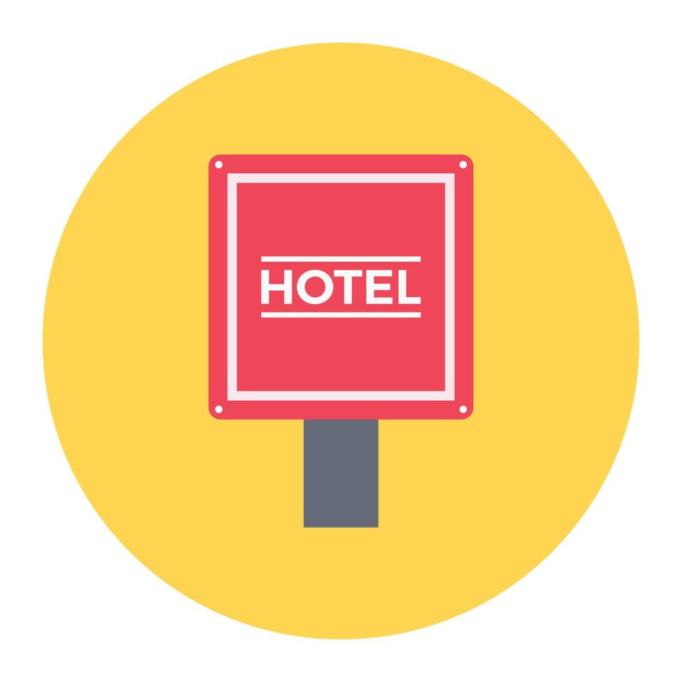 hotel board vector illustration on a background.Premium quality symbols.vector icons for concept and graphic design.