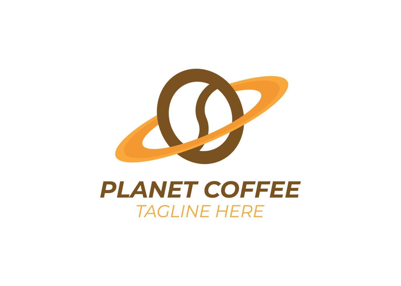 Planet coffee space vector