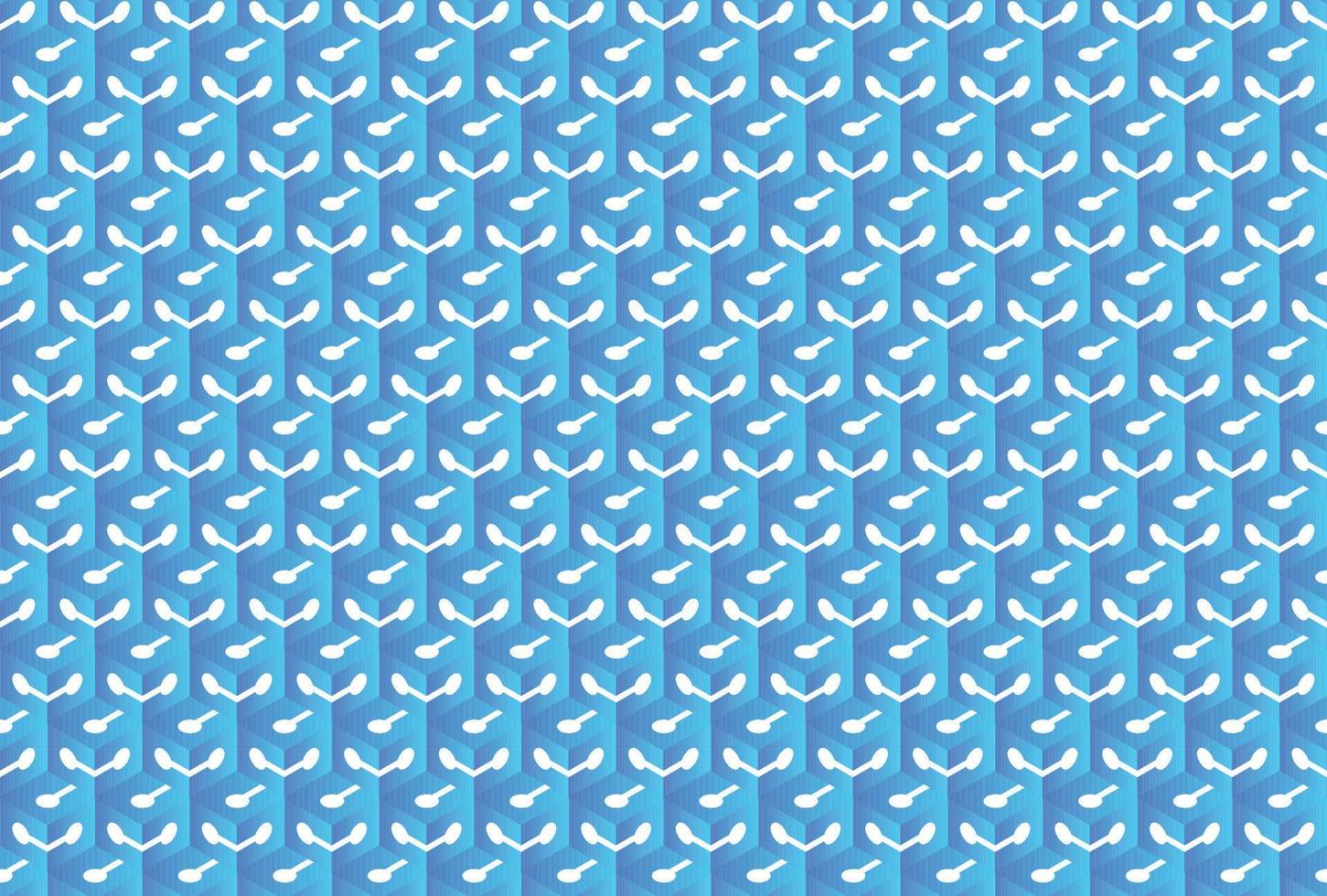 Hexagonal chip symbol seamless pattern vector