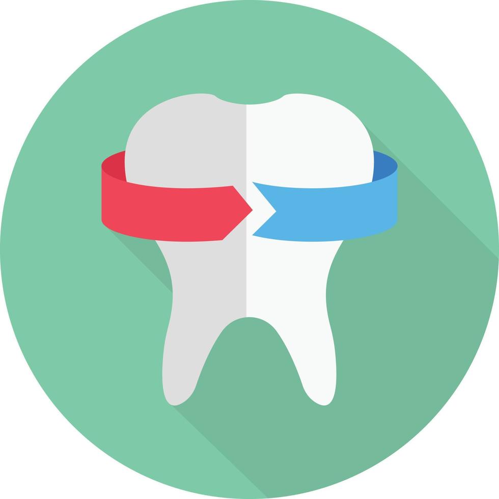 ilustración vectorial de protección dental en un fondo. símbolos de calidad premium. iconos vectoriales para concepto y diseño gráfico. vector