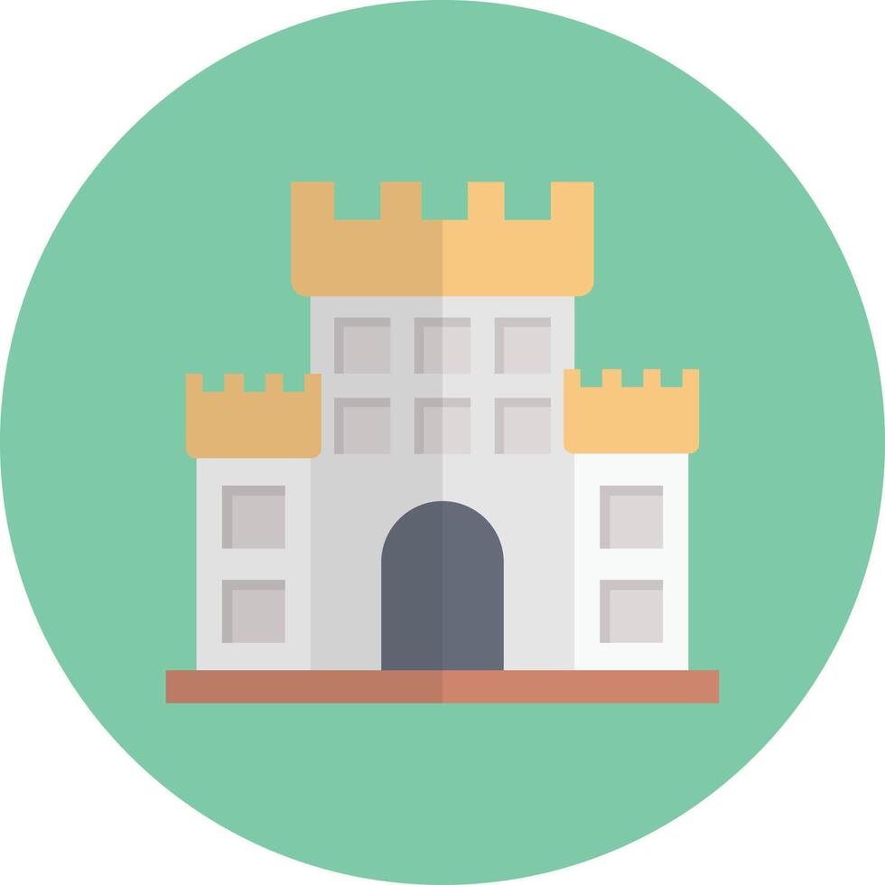 ilustración de vector de castillo en un fondo. símbolos de calidad premium. iconos vectoriales para concepto y diseño gráfico.