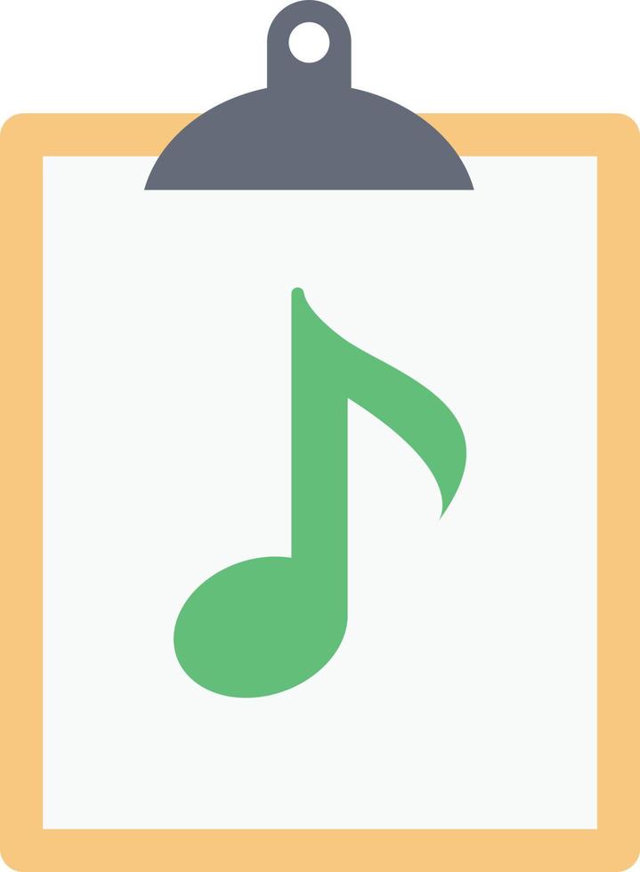 ilustración de vector de archivo de música en un fondo. símbolos de calidad premium. iconos vectoriales para concepto y diseño gráfico.